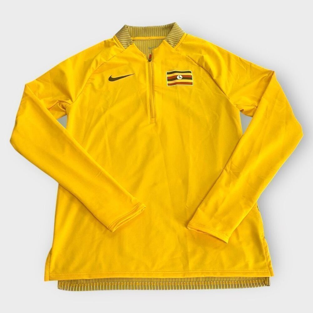 Nike Uganda International Running Pro Elite 1/2 Zip Jersey Mens Small CK3549-728